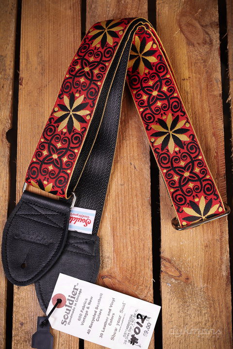 Souldier Guitar Strap Dresden Star Red Black Yellow