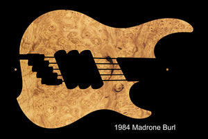 Dingwall Custom Shop Z3X-5 Buckeye Burl Black to Pink Reverse Burst