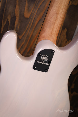 Music Man Stingray Tim Commerford's Passive Fight Night White