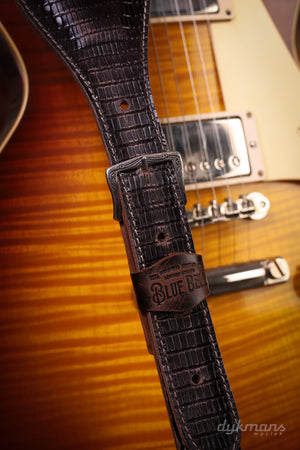 Blue Bell Straps Johnson Lizard Black Aged