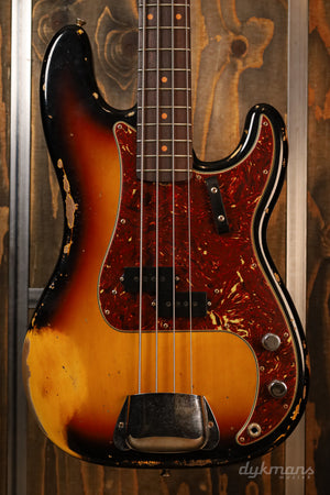 Fender Custom Shop Limited Edition '63 Precision Bass Heavy Relic Faded 3-Tone Sunburst 2024