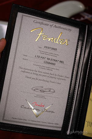 Fender Custom Shop F24 LTD Fat' 59 Stratocaster Relic Aged Sonic Blue