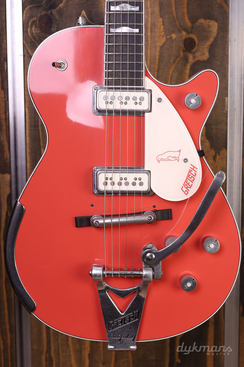 Gretsch Custom Shop 1955 White Penguin Tahiti Coral by Master Builder Gonzalo Madrigal