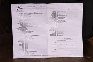 Suhr Pete Thorn Traditional 90 Trans White