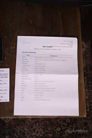 Novo Serus P2 Carve Top Flamed Maple Faded Tea Burst