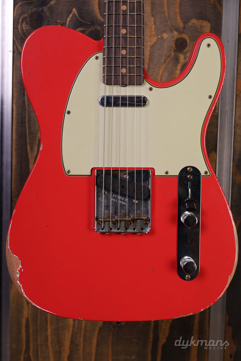 Fender Custom Shop Time Machine '63 Telecaster Relic Aged Fiesta Red