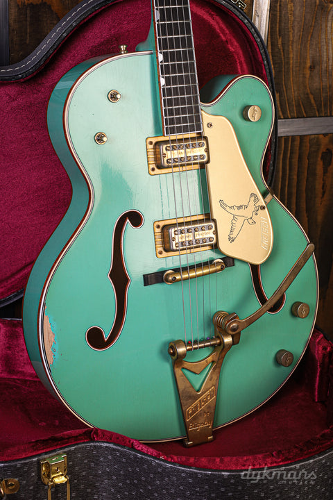 Gretsch Custom Shop 1959 White Falcon Sea Foam Green Heavy Relic