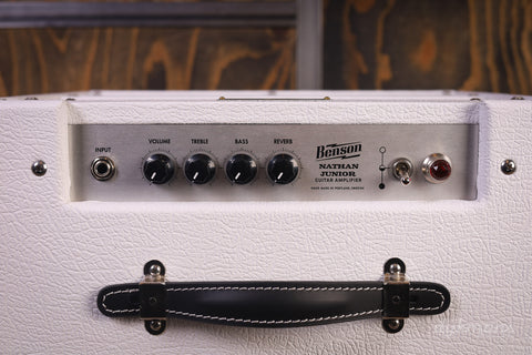 Benson Nathan Junior Combo White Tolex, Oxblood Grille