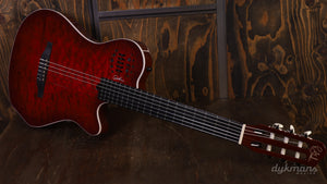 Godin ACS Multiac Grand Concert Quilted Maple Trans Red