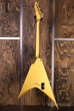 ESP LTD Kirk Hammett Signature KH-V Metallic Gold