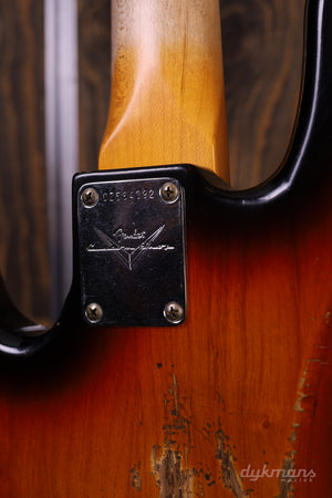 Fender Custom Shop 1961 Jazz Bass Heavy Relic 3-Color Sunburst