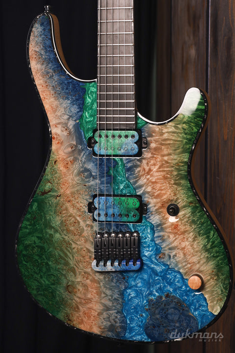 Mayones Regius 6 Buckeye Burl Master Grade Custom Color PRE-ORDER