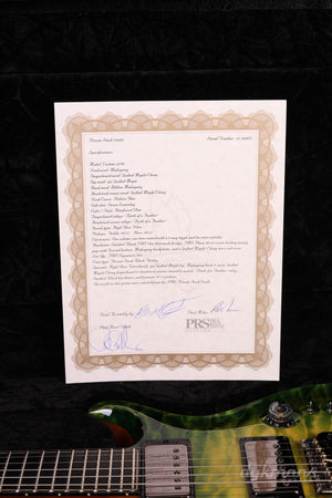 PRS Private Stock #10485 CU 24-08 Rainforest Glow w/ Birds of a Feather Inlay