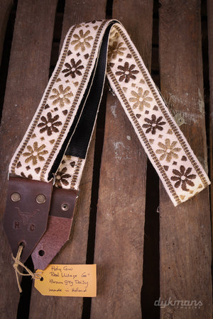 Holy Cow Real Vintage 60's Brown Gray Daisy