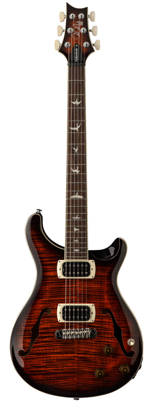 PRS SE Hollowbody II Piezo Orange Tiger Smokeburst