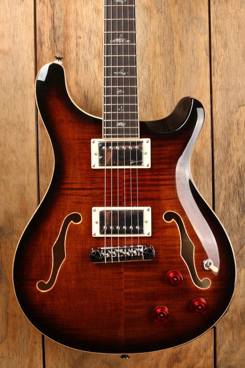 PRS SE Hollowbody II Piezo Black Gold Burst (with LR Baggs system)